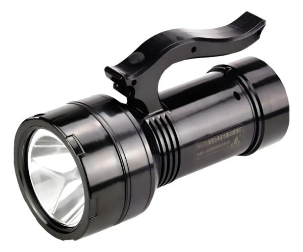 Linterna Buscahuella Reflector Led 10w Recargable Por Usb Ja Blanco Negro