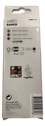 Juego Puntas 11 Pzs 1/4'' Impacto Llavero Phillips Bahco - Imagen 3