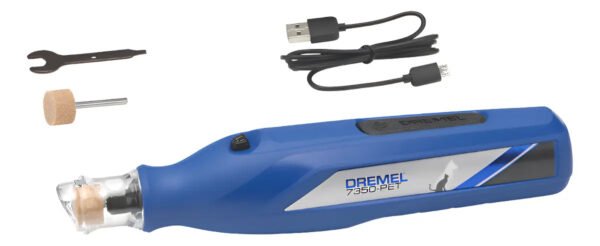 Dremel Pet 7350 Limador De Uñas Mascotas Perro Bajo Ruido Azul Mediano
