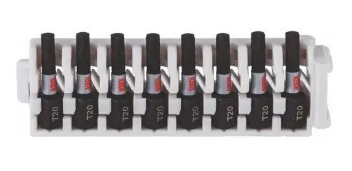 Puntas Atornillador Bosch Torx T20 X25mm Impact X 8 Unidades