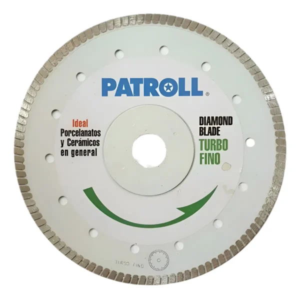 Disco Diamantado Turbo Fino Patroll 7 Pulgad Aliafor 180 Mm Gris