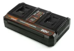 Cargador Doble De Batería Hamilton Ult209d 20v Ion-litio Led