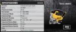 Sierra Caladora Dewalt 20v Accion Orbital Acople Rap Dcs331b - Imagen 2
