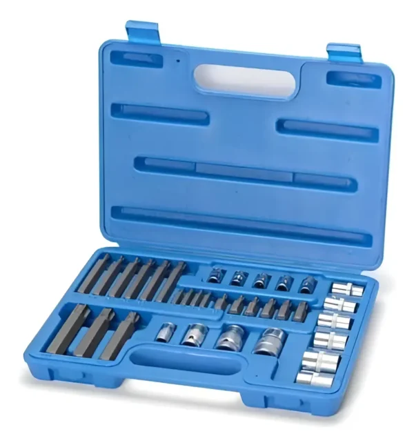 Juego De Bocallaves Puntas Tamper Torx 34 Piezas Bremen 3159 Puntas Para Atornillar