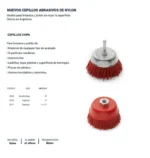 Cepillo Copa De Nylon 64mm Para Taladro Bremen 7071 Rojo - Imagen 5