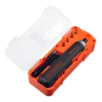 Atornillador Inalambrico Litio Led B+d + 4 Puntas Bd40k4-ar Naranja