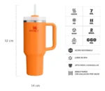 Vaso Quencher 1.18 Litros Vaso Térmico Stanley Goldenrod Goldenrod Liso - Imagen 2