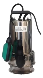 Bomba Sumergible De Acero Inox Desagote Aguas Sucias 1100w Plateado