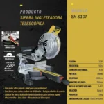 Sierra Ingletadora 10p 1800w Telescop +disco Aluminio Extra! - Imagen 3