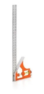 Escuadra Combinada 30cm C/ Nivel Y Regla Metal Hamilton Ec30 - Imagen 3