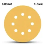 Set De 5 Lijas P/ Lijadora Rotoorbital Bosch 125mm Grano 180 - Imagen 3