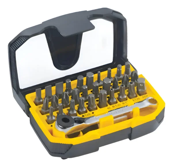 Set De Puntas Intercambiables 32 Piezas Stanley Stmt81191 Amarillo