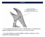 Pinza Fuerza Chapista Curva Regulable Bremen 10 Pul 7808 - Imagen 3
