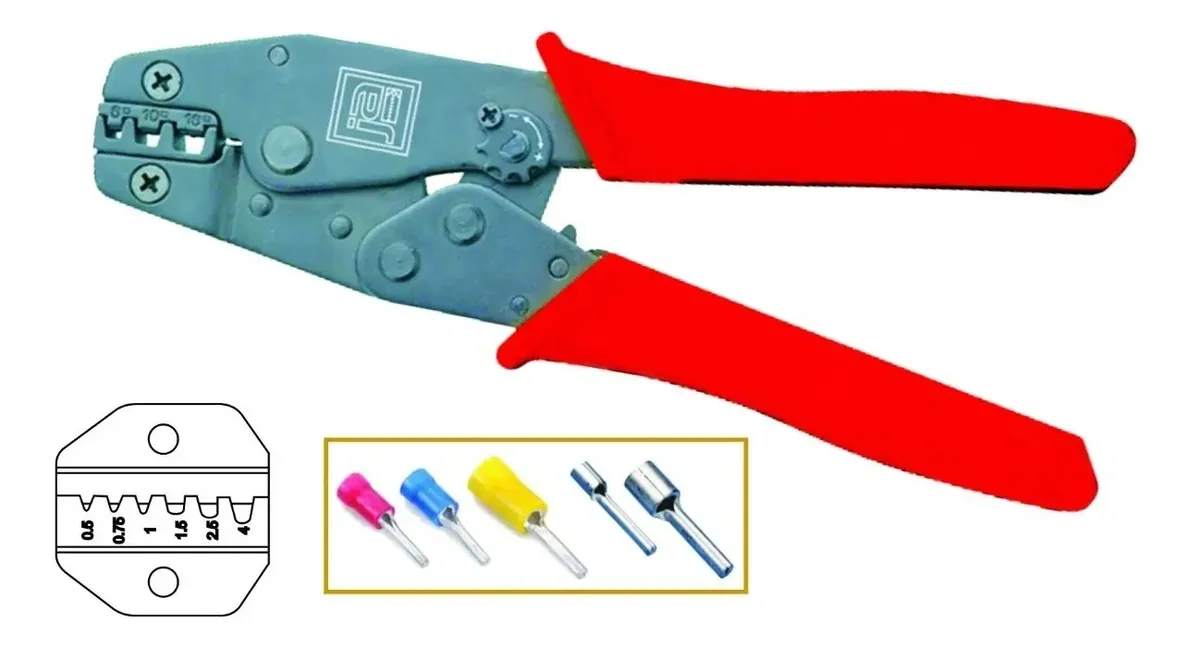 Crimpeadora Prensa Terminal Tiff 0.5mm 4mm Ja Cri301t Crimpeadora Prensa Terminal Tiff 0.5mm 4mm Ja Cri301t - Imagen 1