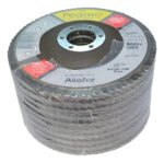 Flap Pegaso 115mm X 10 Unid Grano 80 Metales En Gral Aliafor Gris - Imagen 2