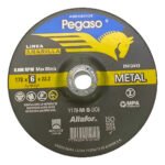 Disco De Desbaste Para Metal Pegaso 180mm X 6mm X Unidad Negro