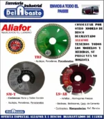 Disco Diamantado 115mm.continuo Aliafor Smy 4.5 Ceramicas Plateado - Imagen 3