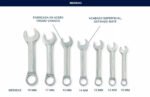 Set Llaves Combinadas Cortas Bremen 7 Pz 10 Al 19 Mm 7778 Plateado - Imagen 4