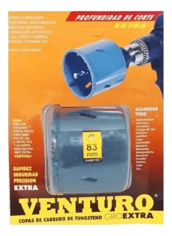 Mecha Sierra Copa Carburo Tungsteno G/ Extra 83mm Venturo