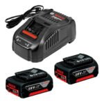 Bateria Bosch 18 Volt 4 Ah Litio Gba 18v X 2 + Cargador 1880