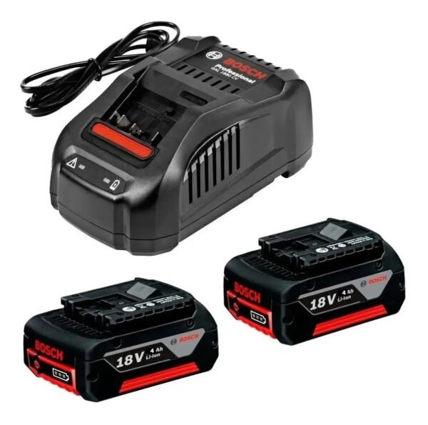 Bateria Bosch 18 Volt 4 Ah Litio Gba 18v X 2 + Cargador 1880