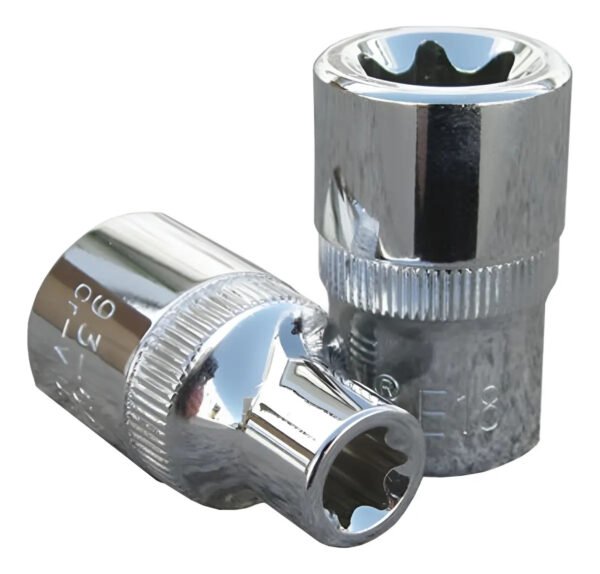 Boca Llave Boca Tubo Torx - E-12 Encastre De 1/2 9949840 Plateado