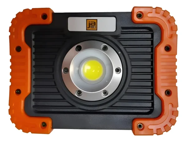 Reflector Led Cob 10w Luz Fria Portatil Recargable Usb Ja Amarillo Blanco Frío