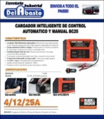 Cargador Bateria C/automatico Black Decker 12v- 4/12/25 Amp - Imagen 2