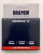 Grampas Grapas U Bremen 12 Mm De Altura En Caja X 1000 Pz