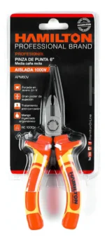 Pinza Punta Media Caña Aislada 1000v 150mm Hamilton Apm60v - Imagen 2