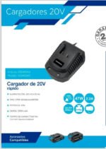 Combo Bateria Gamma 20 Volt 2 Ah Litio 20v X 2 + Cargador - Imagen 3