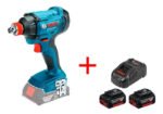 Llave Impacto Atornillador 1/4 Y 1/2 Bosch Gdx + 2 Bat. Carg Azul 50 - Imagen 2