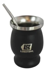 Mate C/ Bombilla De Acero Inoxidable 300 Ml Lusqtoff Negro Negro - Imagen 2