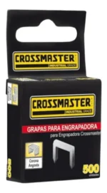 Grapas 10mm X 10,6mm X 1,2mm 500u Grampa Crossmaster 9932335 Plateado - Imagen 2