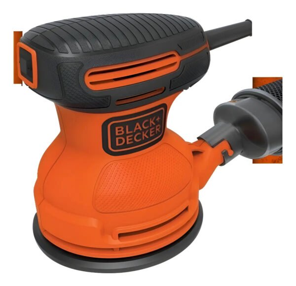 Lijadora Rotoorbital De 127mm 5 PuLG 180w Black + Dekcer Naranja 50