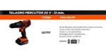 Taladro Atornillador Percutor Bat 20v 13mm Hamilton Ult111 Naranja/negro 50 Hz - Imagen 5
