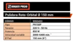 Pulidora Roto Orbital Car Detailing 850w 115mm Dowen Pagio Naranja - Imagen 5