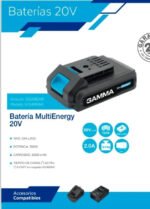 Combo 1 Bateria Gamma 20 Volt 2 Ah Litio 20v + 1 Cargador - Imagen 2