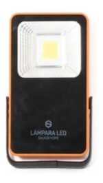 Luz Emergencia Led 10w Regarcable Portatil Carga Celulares Negro - Imagen 3