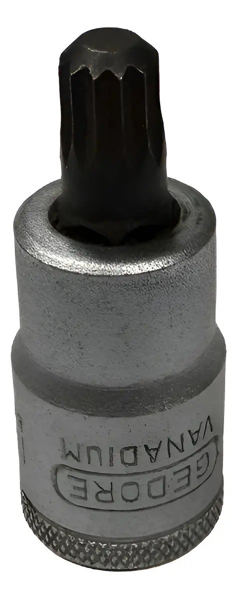 Tubos Bocallave Punta Multiestrias 6 Mm Gedore Brasil Plateado