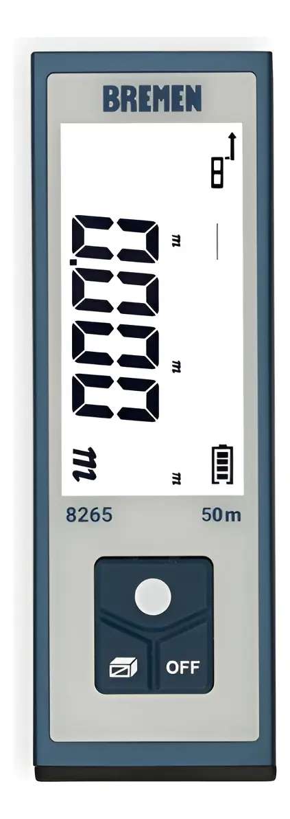 Medidor Laser Distancia 50 Mts Recargable Bremen 8265 Medidor Laser Distancia 50 Mts Recargable Bremen 8265 - Imagen 1