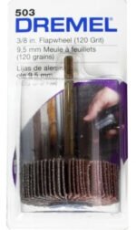 Disco Lija Flap Aletas Dremel 503 Grano 120 3/8 PuLG - Imagen 3