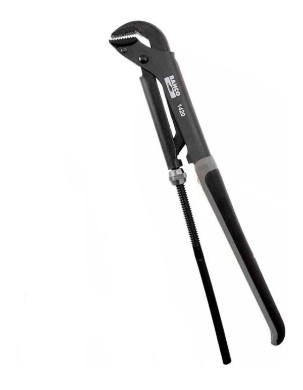 Llave Caño Bahco 1420 Ergo Ajustable Stilson Apertura 65 Mm Negro
