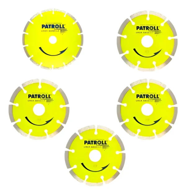 Disco Diamantado Segmentado Patroll Pys-7 Aliafor Pack X 5u Amarillo