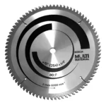 Hoja Disco Sierra Ingleta Multimaterial Bosch 254mm 80d 966 Plateado