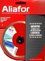 Disco Diamantado Aliafor Sm-g 115mm Para Vidrio Con Agua Rojo