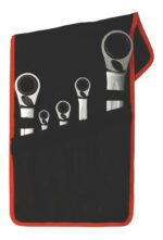 Juego De Llaves Combinadas Con Crique Ratchet Bahco S4rm/5t
