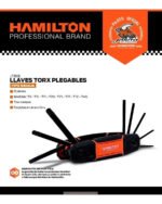 Juego Set Llaves Torx Plegables Navaja 9 Pz Hamilton Lt80e - Imagen 4