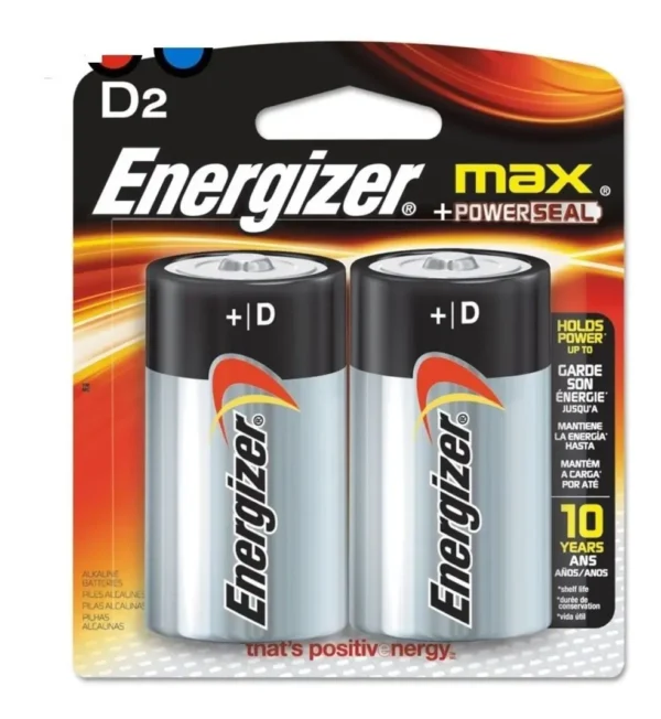 Pilas Grandes D Energizer E95 Blister X2 Un . Distribuidora