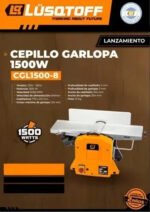 Cepilladora Garlopa Banco 1500w 2hp Madera Cepillo Combinado Naranja - Imagen 2